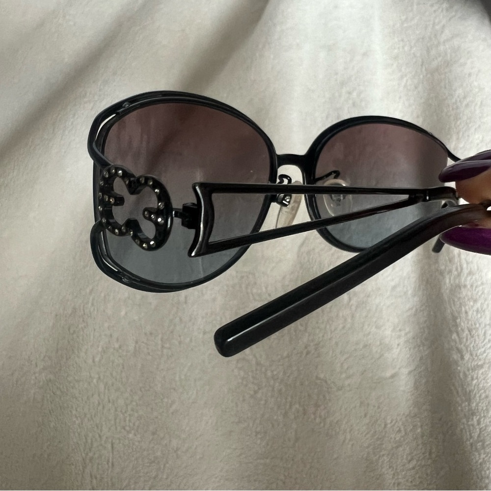 Escada, purple and Black Sunglasses